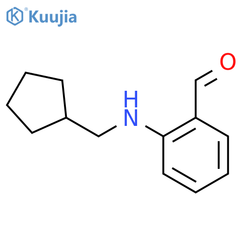 Benzaldehyde, 2-(cyclopentylmethylamino)- structure