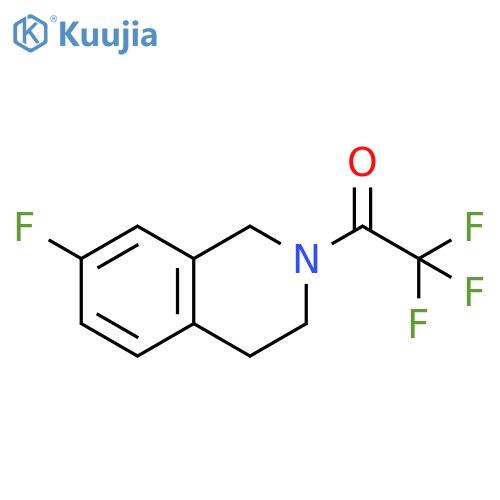 2,2,2-trifluoro-1-(7-fluoro-3,4-dihydro-1H-isoquinolin-2-yl)ethanone structure