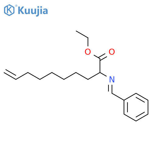 9-Decenoic acid, 2-[(phenylmethylene)amino]-, ethyl ester structure