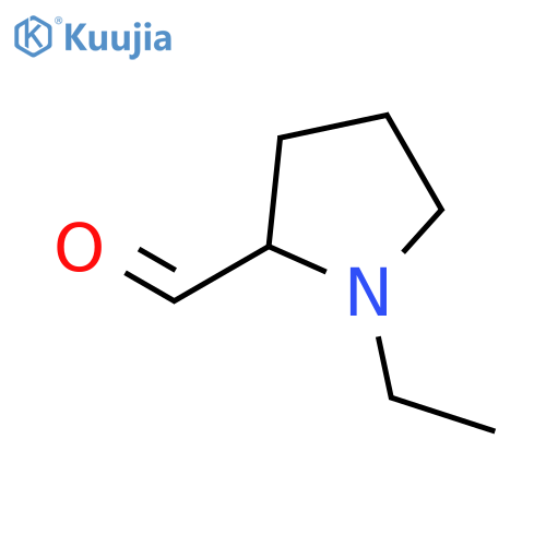 2-Pyrrolidinecarboxaldehyde, 1-ethyl-, (2R)- structure