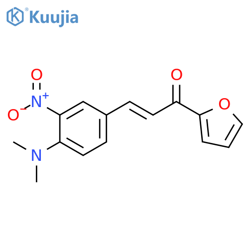 2-Propen-1-one, 3-[4-(dimethylamino)-3-nitrophenyl]-1-(2-furanyl)- structure