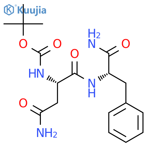 L-Phenylalaninamide, N2-[(1,1-dimethylethoxy)carbonyl]-L-asparaginyl- structure