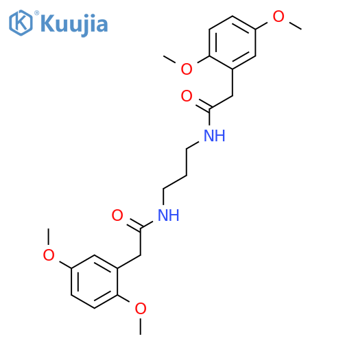 BENZENEACETAMIDE, N,N'-1,3-PROPANEDIYLBIS[2,5-DIMETHOXY- structure