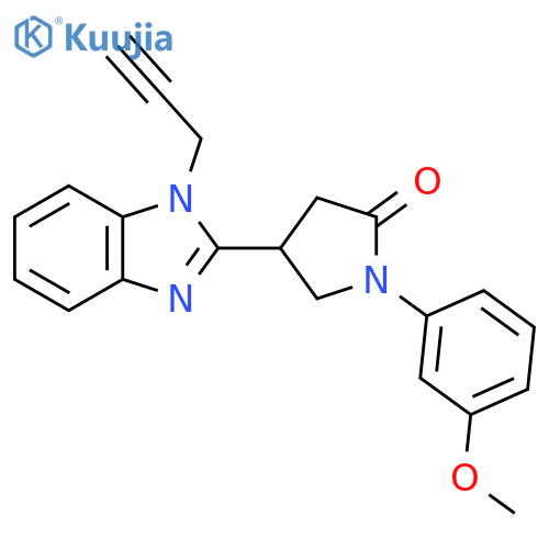 1-(3-methoxyphenyl)-4-1-(prop-2-yn-1-yl)-1H-1,3-benzodiazol-2-ylpyrrolidin-2-one structure