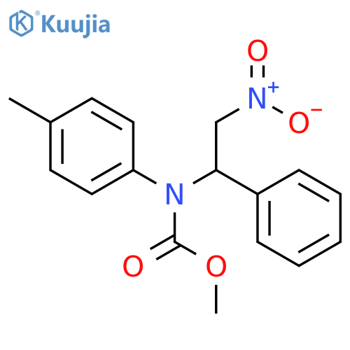 Carbamic acid, (4-methylphenyl)(2-nitro-1-phenylethyl)-, methyl ester structure