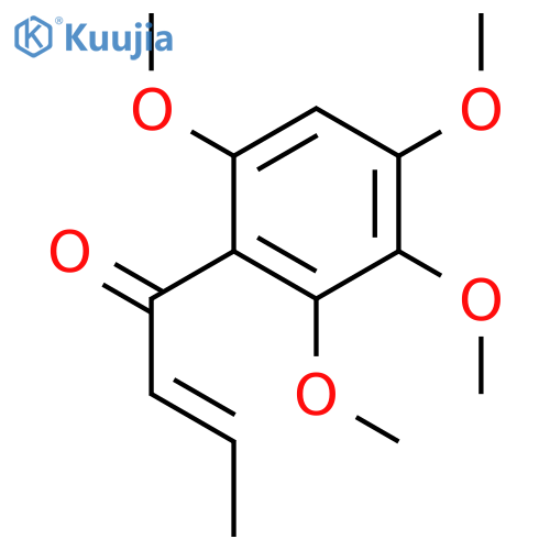 (E)-1-(2,3,4,6-tetramethoxyphenyl)but-2-en-1-one structure