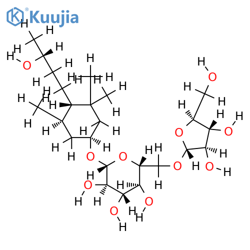 (3S,5R,6S,9R)-megastigman-3,9-diol 3-O-alpha-L-arabinofuranosyl-(1?6)-b-D-glucopyranoside structure