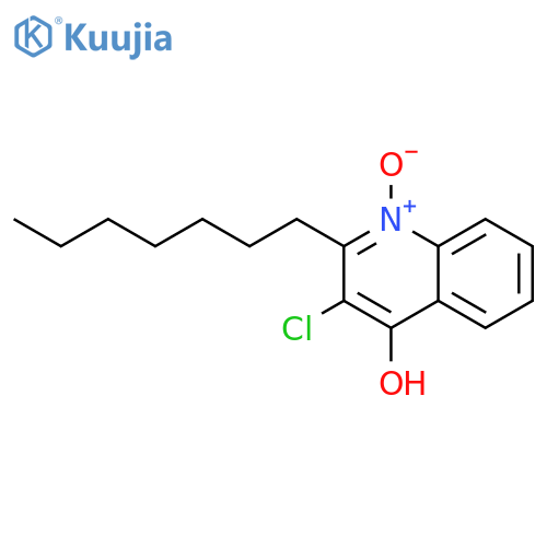 4-QUINOLINOL, 3-CHLORO-2-HEPTYL-, 1-OXIDE structure