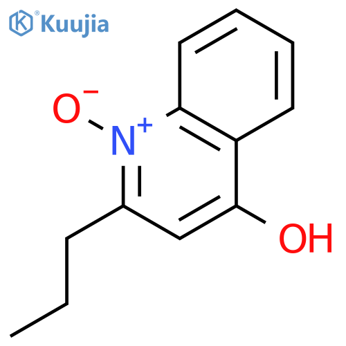 4-QUINOLINOL, 2-PROPYL-, 1-OXIDE structure