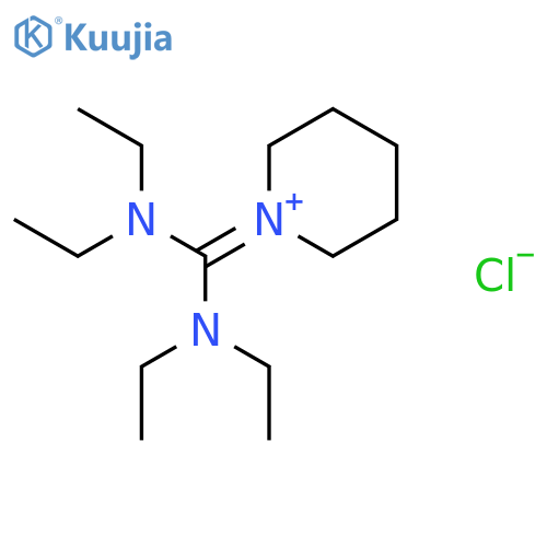 PIPERIDINIUM, 1-[BIS(DIETHYLAMINO)METHYLENE]-, CHLORIDE structure