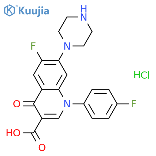 Sarafloxacin hydrochloride structure