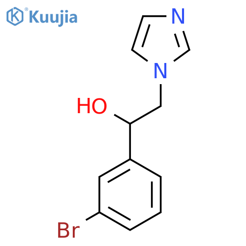 1H-Imidazole-1-ethanol, alpha-(3-bromophenyl)- structure