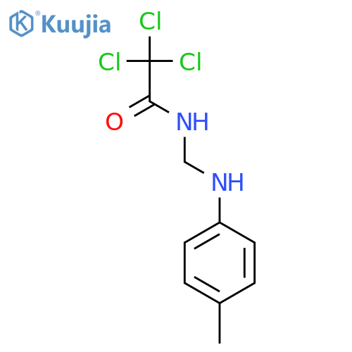 Acetamide, 2,2,2-trichloro-N-[[(4-methylphenyl)amino]methyl]- structure
