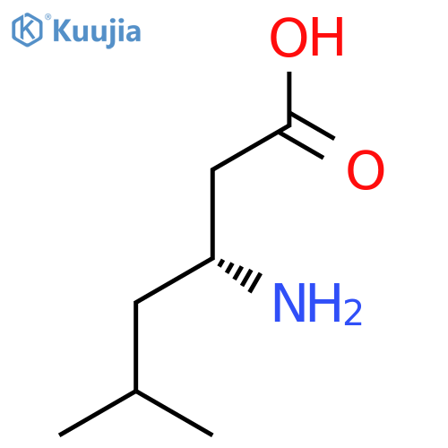 (R)-3-Amino-5-methylhexanoic acid structure