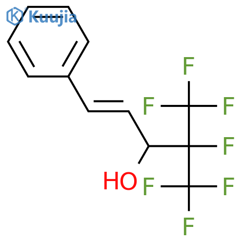 1-PENTEN-3-OL, 4,5,5,5-TETRAFLUORO-1-PHENYL-4-(TRIFLUOROMETHYL)- structure