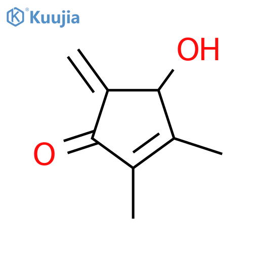 2-CYCLOPENTEN-1-ONE, 4-HYDROXY-2,3-DIMETHYL-5-METHYLENE- structure