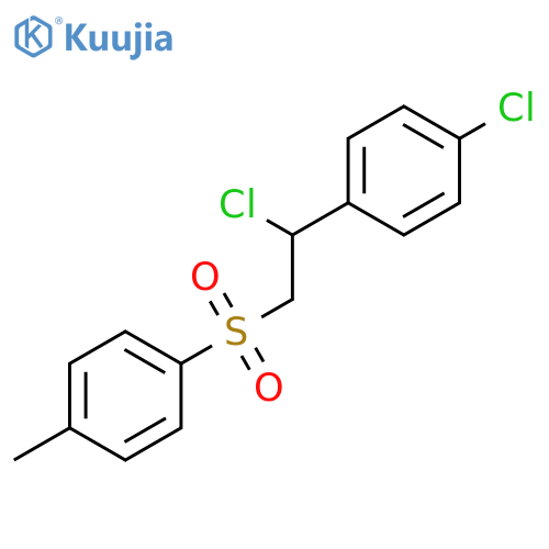 Benzene, 1-chloro-4-[1-chloro-2-[(4-methylphenyl)sulfonyl]ethyl]- structure