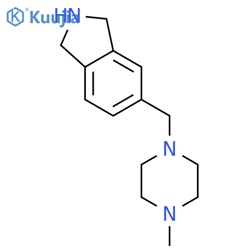 2,3-dihydro-5-[(4-methyl-1-piperazinyl)methyl]-1H-Isoindole structure