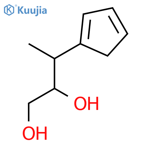 1,2-Butanediol, 3-(cyclopentadienyl)- structure