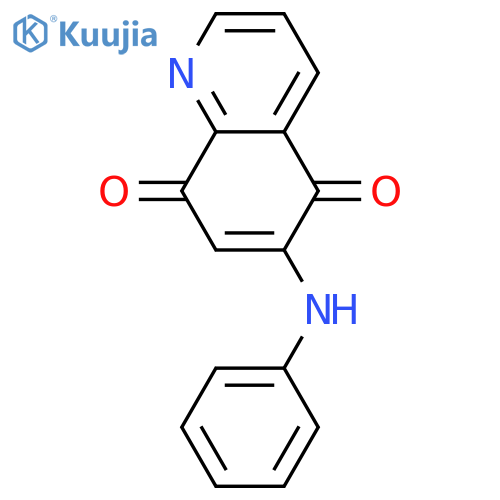 5,8-Quinolinedione,6-(phenylamino)- structure