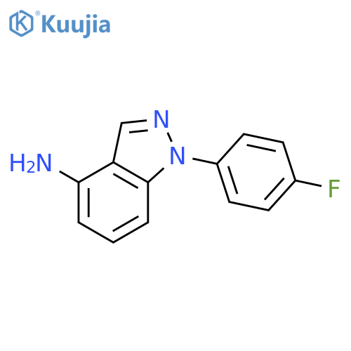 1-(4-fluorophenyl)-1H-indazol-4-amine structure