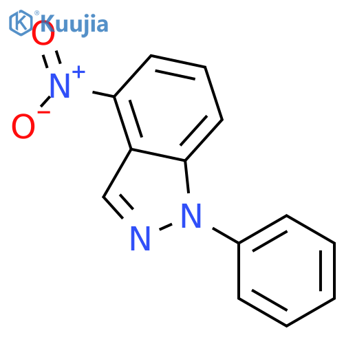 1H-Indazole, 4-nitro-1-phenyl- structure