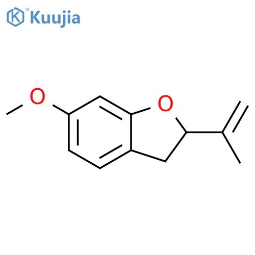 BENZOFURAN, 2,3-DIHYDRO-6-METHOXY-2-(1-METHYLETHENYL)- structure
