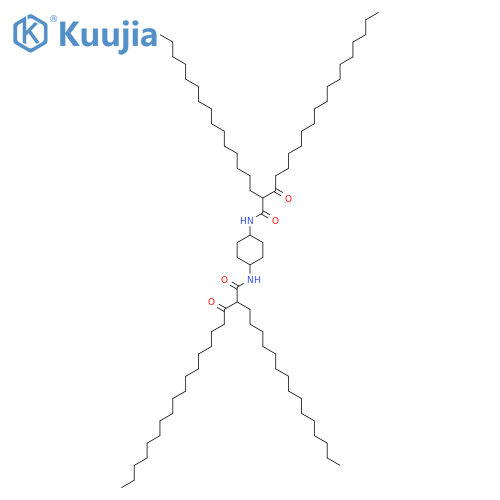 NONADECANAMIDE, N,N'-1,4-CYCLOHEXANEDIYLBIS[3-OXO-2-PENTADECYL- structure