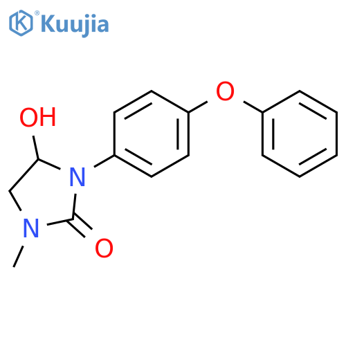 2-Imidazolidinone, 4-hydroxy-1-methyl-3-(4-phenoxyphenyl)- structure