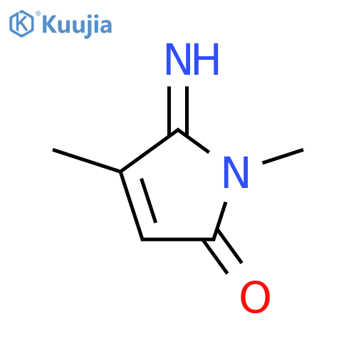 2H-Pyrrol-2-one,1,5-dihydro-5-imino-1,4-dimethyl- structure