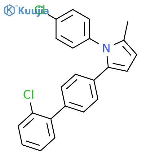 1H-Pyrrole, 2-(2'-chloro(1,1'-biphenyl)-4-yl)-1-(4-chlorophenyl)-5-methyl- structure