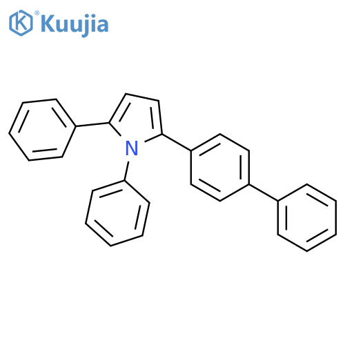 1H-Pyrrole, 2-(1,1'-biphenyl)-4-yl-1,5-diphenyl- structure