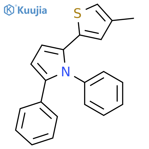 2-(4-methylthiophen-2-yl)-1,5-diphenyl-1H-pyrrole structure
