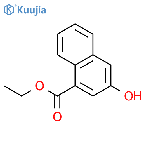 1-NAPHTHALENECARBOXYLIC ACID, 3-HYDROXY-, ETHYL ESTER structure