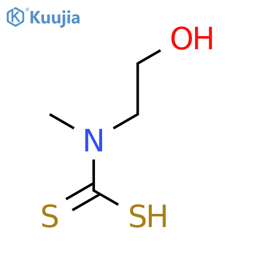 Carbamodithioic acid, (2-hydroxyethyl)methyl- structure