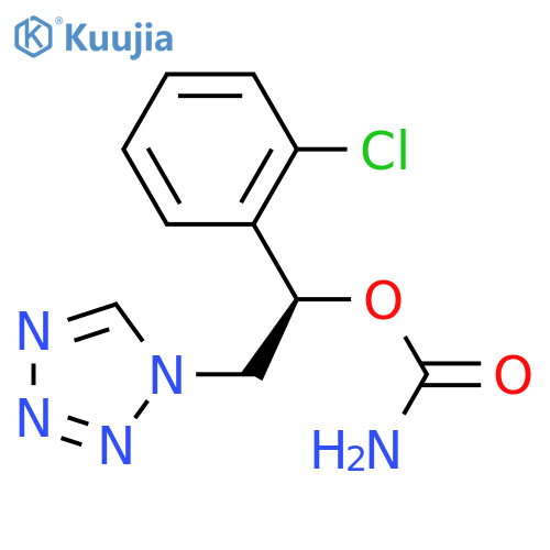 Carbamic Acid (R)-1-(2-chlorophenyl)-2-(1H-tetrazol-1-yl)ethyl Ester structure