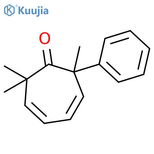 3,5-CYCLOHEPTADIEN-1-ONE, 2,2,7-TRIMETHYL-7-PHENYL- structure