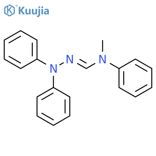 Methanehydrazonamide, N-methyl-N,N',N'-triphenyl- structure