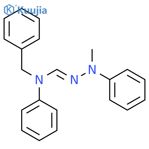 Methanehydrazonamide, N'-methyl-N,N'-diphenyl-N-(phenylmethyl)- structure