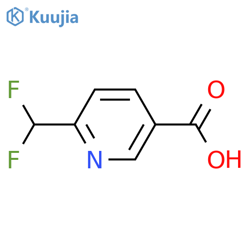 6-(difluoromethyl)pyridine-3-carboxylic acid structure