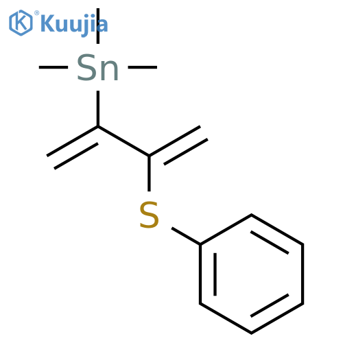 Trimethyl[3-(phenylsulfanyl)buta-1,3-dien-2-yl]stannane structure