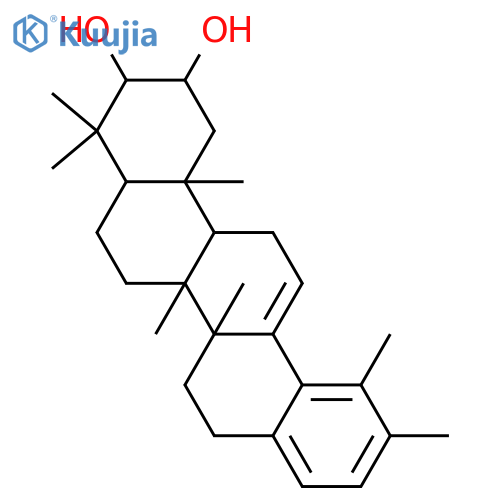 28-Nor-12,17,19,21-ursatetraene-2,3-diol; (2α,3β)-form structure