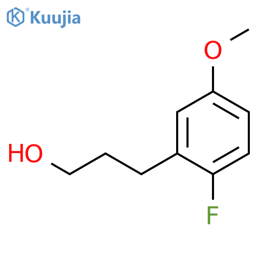BENZENEPROPANOL, 2-FLUORO-5-METHOXY- structure
