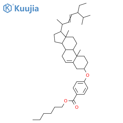 Stigmasta-5,22-dien-3-ol; (3β,22E,24S)-form, 3-[4-(Hexanoyloxycarbonyl)phenyl] ether structure
