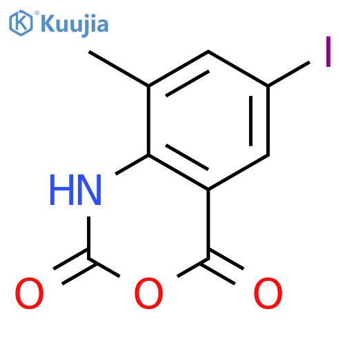 6-Iodo-8-methyl-2,4-dihydro-1H-3,1-benzoxazine-2,4-dione structure