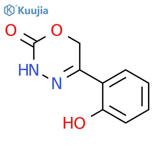 2H-1,3,4-Oxadiazin-2-one, 3,6-dihydro-5-(2-hydroxyphenyl)- structure