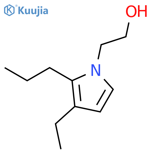 1H-PYRROLE-1-ETHANOL, 3-ETHYL-2-PROPYL- structure