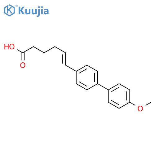 5-Hexenoic acid, 6-(4'-methoxy[1,1'-biphenyl]-4-yl)-, (E)- structure