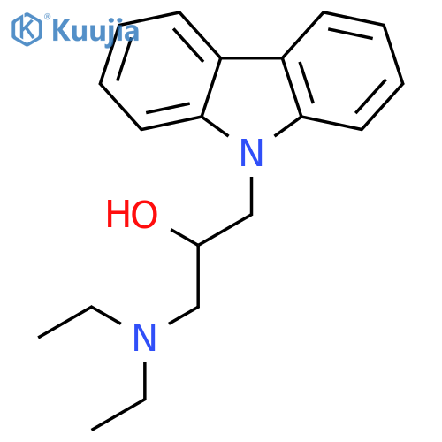 1-(9H-carbazol-9-yl)-3-(diethylamino)propan-2-ol structure