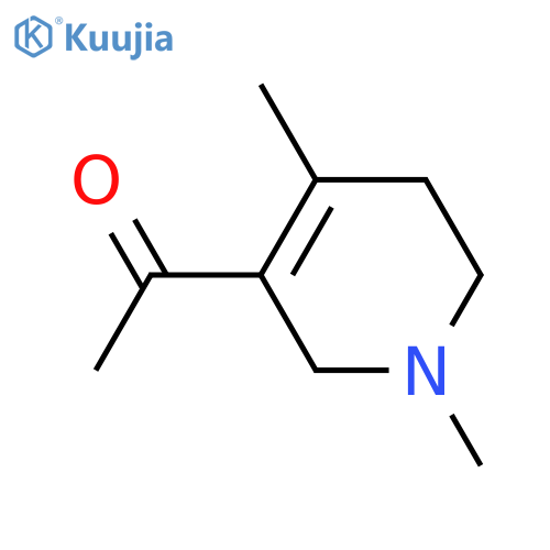 Ethanone,1-(1,2,5,6-tetrahydro-1,4-dimethyl-3-pyridinyl)- structure
